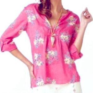 Lilly Pulitzer Clementine Top Hottie Pink